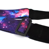 CLOUDMUSIC Guitar Strap Polyester Printing Blue Red Purple Guitar Strap For Kids Guitar Acoustic Guitar Bass Electric