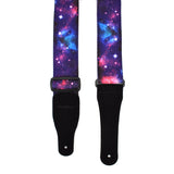 CLOUDMUSIC Guitar Strap Polyester Printing Blue Red Purple Guitar Strap For Kids Guitar Acoustic Guitar Bass Electric