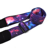 CLOUDMUSIC Guitar Strap Polyester Printing Blue Red Purple Guitar Strap For Kids Guitar Acoustic Guitar Bass Electric