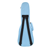 CLOUDMUSIC Ukulele Case 10mm Padded Ukulele Backpack Case Soprano Concert Tenor Ukulele Case Black Blue Grey (Blue)