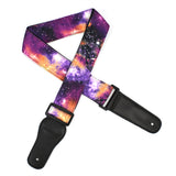 CLOUDMUSIC Guitar Strap Polyester Printing Blue Red Purple Guitar Strap For Kids Guitar Acoustic Guitar Bass Electric