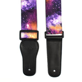 CLOUDMUSIC Guitar Strap Polyester Printing Blue Red Purple Guitar Strap For Kids Guitar Acoustic Guitar Bass Electric