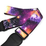 CLOUDMUSIC Guitar Strap Polyester Printing Blue Red Purple Guitar Strap For Kids Guitar Acoustic Guitar Bass Electric