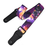 CLOUDMUSIC Guitar Strap Polyester Printing Blue Red Purple Guitar Strap For Kids Guitar Acoustic Guitar Bass Electric
