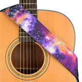 CLOUDMUSIC Guitar Strap Polyester Printing Blue Red Purple Guitar Strap For Kids Guitar Acoustic Guitar Bass Electric