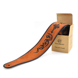 CLOUDMUSIC Guitar Strap Leather For Acoustic Guitar Classical Guitar Electric Guitar Bass (Brown)