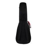 CLOUDMUSIC Ukulele Case Water Resistant Waterproof Ukulele Backpack Hawaiian Hibiscus Flowers For Flowers in black)