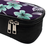 CLOUDMUSIC Ukulele Case Water Resistant Waterproof Ukulele Backpack Hawaiian Hibiscus Flowers For Soprano Concert ( Flowers in purple)