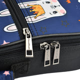 CLOUDMUSIC Ukulele Case Hawaiian Flowers Flamingo Pink Animals Bag Backpack For Soprano Concert (Soprano, Rabbits In Dark Blue)