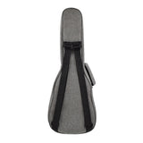 CLOUDMUSIC Ukulele Case 10mm Padded Ukulele Backpack Case Soprano Concert Tenor Ukulele Case Black Blue Grey (Grey)