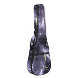 CloudMusic Starry Cotton Ukulele Bag Black Fashion Gig Bag Adjustable Straps