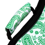 CLOUDMUSIC Top Quality Concert Ukulele Bag 2016 Fashion Gig Bag Adjustable Straps Paisley Pattern Green