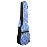 CloudMusic® Top Quality Concert Ukulele Bag 2016 Fashion Colourful Gig Bag Adjustable Straps Paisley Pattern Blue