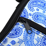 CloudMusic® Top Quality Concert Ukulele Bag 2016 Fashion Colourful Gig Bag Adjustable Straps Paisley Pattern Blue