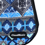 CLOUDMUSIC National Hawaiian Ukulele Bag Ukulele Case ( Bohemian Blue)