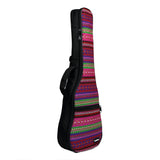 CLOUDMUSIC National Hawaiian Bohemian Ukulele Case Ukulele Bag Backpack (Red)