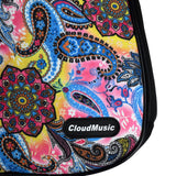 CloudMusic® Top Quality Concert Ukulele Bag 2016 Fashion Colourful Gig Bag Adjustable Straps Paisley Pattern