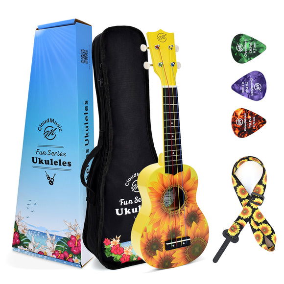 CloudMusic Sunflower Soprano Ukulele Kit