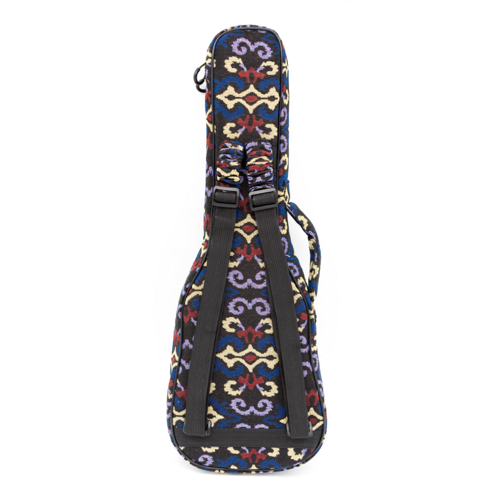 CLOUDMUSIC Ethnice Ukulele Case Ukulele Bag Padded Ukulele Backpack Bag With Adjust Strap Style 38