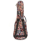 CLOUDMUSIC Ethnice Ukulele Case Ukulele Bag Padded Ukulele Backpack Bag With Adjust Strap ( Style 36)