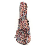 CLOUDMUSIC Ethnice Ukulele Case Ukulele Bag Padded Ukulele Backpack Bag With Adjust Strap ( Style 36)