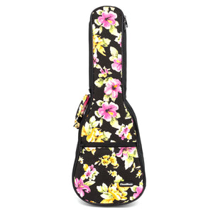 CLOUDMUSIC Plant Flower Hawaiian Ukulele Bag Ukulele Case Cherry Flower Sakura (Purple Flower)