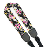 CLOUDMUSIC Colorful Hawaiian Jacquard Woven J Hook Clip On Ukulele Strap Ukulele Belt For Soprano Concert Tenor Ukulele (Scarf Style 10)