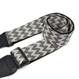 CLOUDMUSIC Guitar Strap Jacquard Weave Strap With Leather Ends Vintage Classical Pattern Design Guitar Picks Free