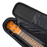 CLOUDMUSIC Ukulele Case Backpack Straps Bag For Tenor(Monstera)