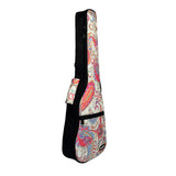 CLOUDMUSIC Christmas Hawaiian Floral Ukulele Case Ukulele Backpack ( Pink Floral Pattern)