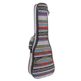 CLOUDMUSIC Hawaiian Ukulele Case Blue Rainbow Backpack 10mm Padded Bag For Concert