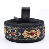 CLOUDMUSIC Colorful Hawaiian Jacquard Woven J Hook Clip On Ukulele Strap Ukulele Belt For Soprano Concert Tenor Ukulele (Pink Flowers)