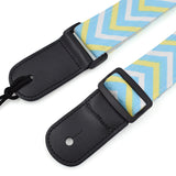 CLOUDMUSIC Hawaiian Ukulele Strap Pineapple Blue Yellow For Soprano Concert Tenor Baritone