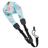 CLOUDMUSIC Colorful Hawaiian Jacquard Woven J Hook Clip On Ukulele Strap Ukulele Belt For Soprano Concert Tenor Ukulele