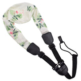 CLOUDMUSIC Ukulele Strap No Drilling Ukulele Strap J Hook Ukulele Clip On Ukulele Strap For Soprano Concert Tenor Baritone (Scarf Flamingo)