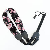 CLOUDMUSIC Colorful Hawaiian Jacquard Woven J Hook Clip On Ukulele Strap Ukulele Belt For Soprano Concert Tenor Ukulele (Scarf Style 6)