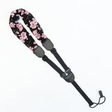 CLOUDMUSIC Colorful Hawaiian Jacquard Woven J Hook Clip On Ukulele Strap Ukulele Belt For Soprano Concert Tenor Ukulele (Scarf Style 6)