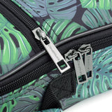 CLOUDMUSIC Ukulele Case Backpack Straps Bag For Tenor(Monstera)