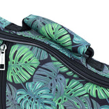 CLOUDMUSIC Ukulele Case Backpack Straps Bag For Tenor(Monstera)